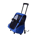 PawHut Hundetrolley Transporttasche Trolley Tragetasche Rucksack Hunde Hunde Trolley blau