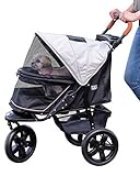 Pet Gear AT3 Haustier-Kinderwagen ohne Reißverschluss, Summit Grey